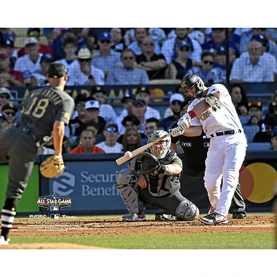 Paul Goldschmidt, joueur non signé des Cardinals de St. Louis, frappe un home run en solo lors du match étoiles la MLB 2022