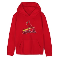 Sweat à capuche en polaire rouge logo principal des Cardinals de Saint-Louis pour enfants d'âge préscolaire Outerstuff