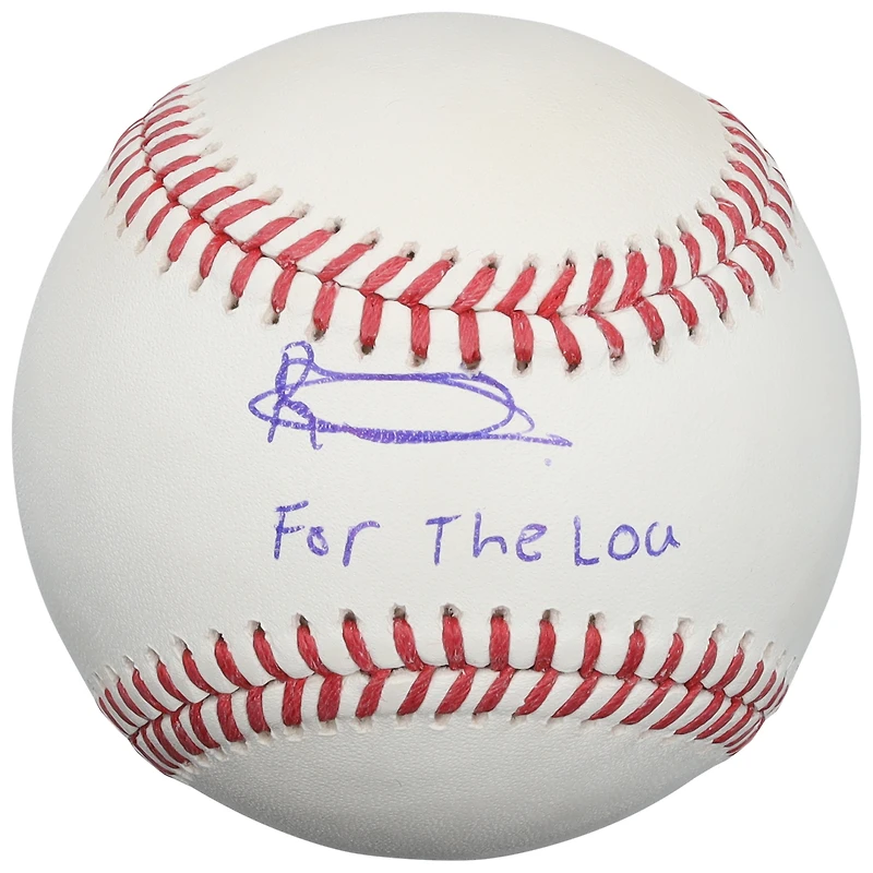 Balle de baseball Rawlings MLB autographiée par Rainiel Rodriguez des Cardinals de Saint-Louis avec inscription « Pour Lou »