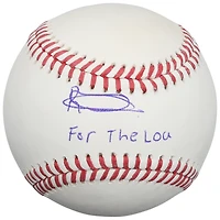 Balle de baseball Rawlings MLB autographiée par Rainiel Rodriguez des Cardinals de Saint-Louis avec inscription « Pour Lou »