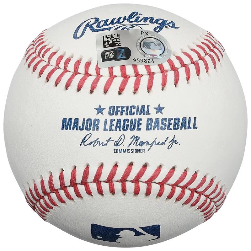 Balle de baseball Rawlings MLB autographiée par Rainiel Rodriguez des Cardinals de Saint-Louis avec inscription « Pour Lou »