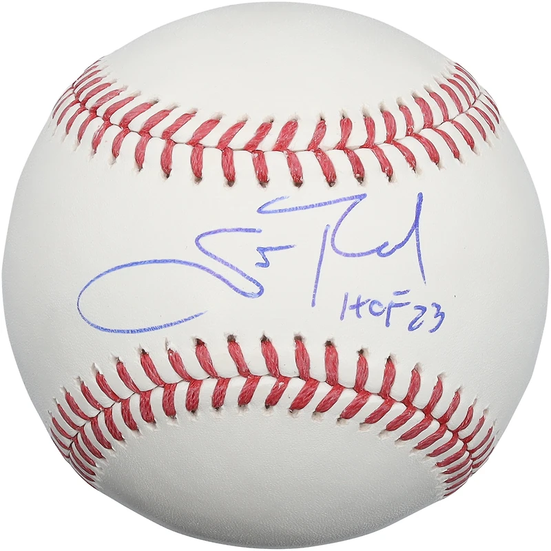 Balle de baseball autographiée par Scott Rolen des Cardinals de Saint-Louis avec inscription « HOF 23 »