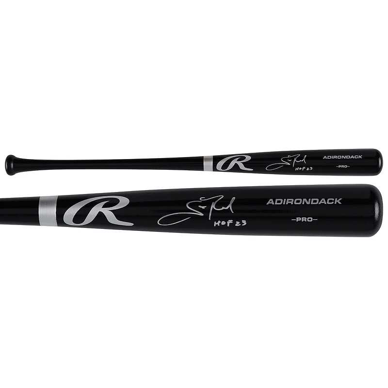 Bâton Rawlings Pro noir autographié par Scott Rolen, joueur des Cardinals de Saint-Louis, avec inscription « HOF 23 ».