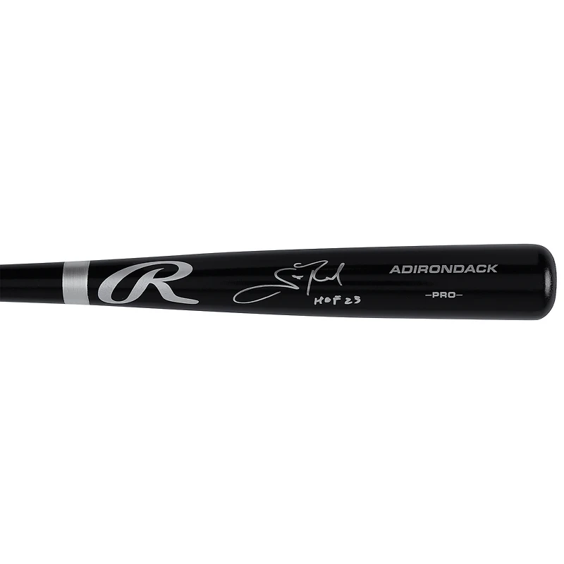 Bâton Rawlings Pro noir autographié par Scott Rolen, joueur des Cardinals de Saint-Louis, avec inscription « HOF 23 ».