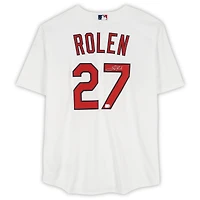 Maillot réplique blanc Nike autographié de Scott Rolen, joueur des Cardinals de Saint-Louis
