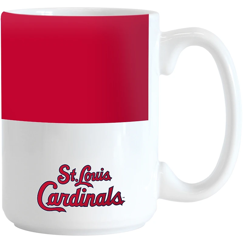 Cardinaux de Saint-Louis 15 oz. Tasse à blocs de couleurs