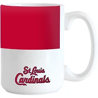 Cardinaux de Saint-Louis 15 oz. Tasse à blocs de couleurs