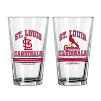 Cardinals de Saint-Louis 16oz. Verre à pinte, paquet de deux
