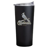 Feuille noire des Cardinals de Saint-Louis 20oz. Gobelet à revêtement en poudre