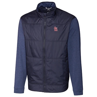 St. Louis Cardinals Cutter & Buck Stealth Full-Zip Jacket - Navy