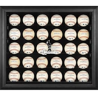 Vitrine à 30 boules de baseball avec logo des Cardinals de Saint-Louis et cadre noir