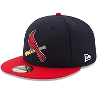 St. Louis Cardinals New Era Alternate 2 Authentic On Field 59FIFTY - Fitted Hat Navy/Red