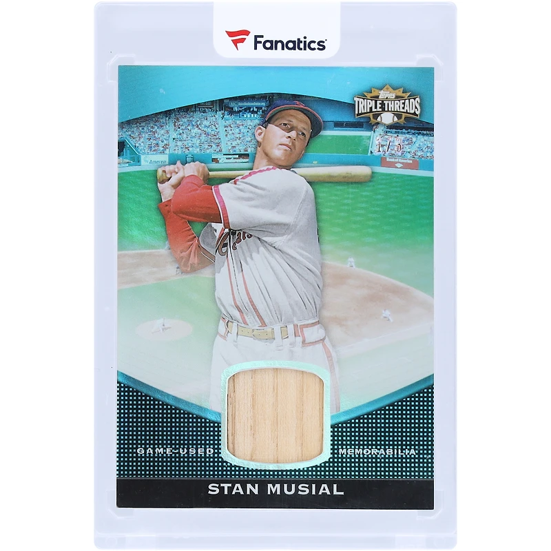 V106832 SLCard Stan Musial St. Louis Cardinals 2011 Topps Triple Threads Game Used Bat Relic #TTUSR-67 #1/3 Carte Stan Musial UNS TPP TRADING CARDS 45846 COLTRC CG01BB0944 #100