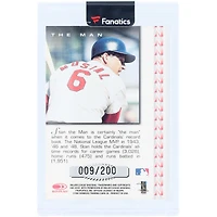 Carte autographiée de Stan Musial (St. Louis Cardinals) de la série Donruss Signature de 1997, numéro NNO, numéro 9/200, avec l'inscription « The Man ».