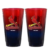 V110623 SLCard Lot de 2 verres à pinte ombrés 16 oz CUPGLA2PK MLB-SLC-2942-RED-2PK #25