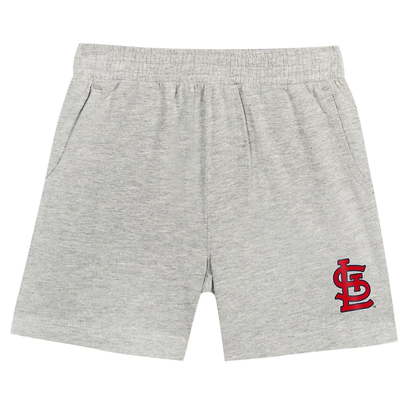 Toddler Fanatics Red/Gray St. Louis Cardinals Bases Loaded T-Shirt & Shorts Set