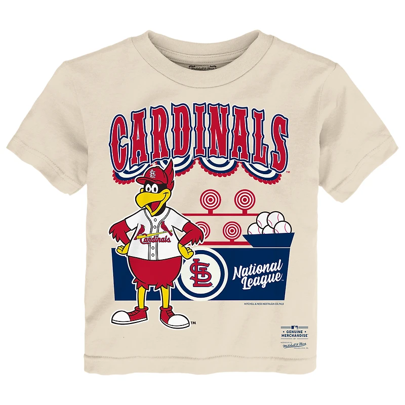 Toddler Mitchell & Ness  Cream St. Louis Cardinals Step Back Up T-Shirt