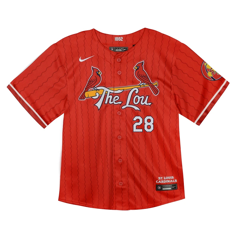 Maillot de joueur Nike Nolan Arenado St. Louis Cardinals 2024 City Connect Limited pour tout-petit, rouge