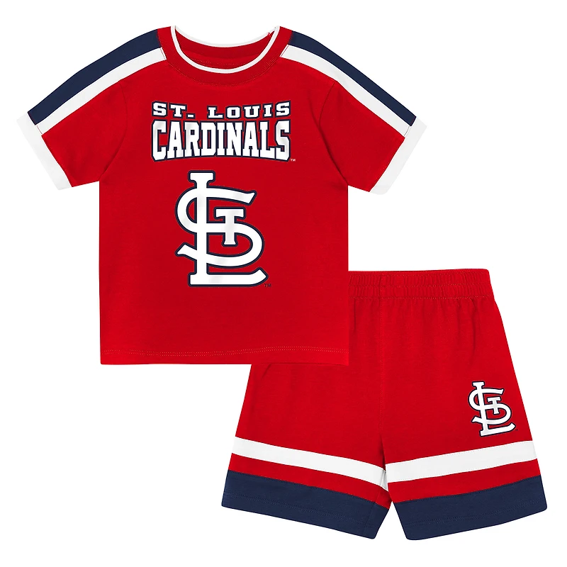 Toddler Outerstuff Red St. Louis Cardinals Ground Ball T-Shirt & Shorts Set