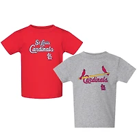 Toddler  Red/Gray St. Louis Cardinals Logo 2-Pack T-Shirt Set