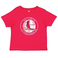 Toddler Soft as a Grape Red/Heather Gray St. Louis Cardinals Cooperstown Collection Two-Pack T-Shirt Set