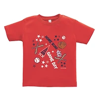 Toddler Soft as a Grape  Red St. Louis Cardinals Home Run T-Shirt