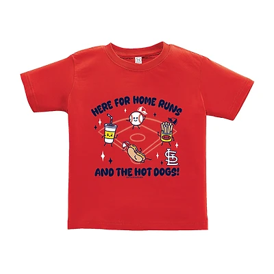 Toddler Soft as a Grape Red St. Louis Cardinals Snack T-Shirt