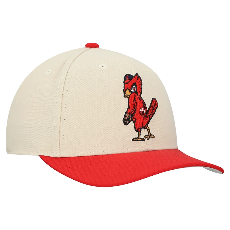 Unisex Mitchell & Ness  Cream St. Louis Cardinals Basic Coop Pro Adjustable Hat