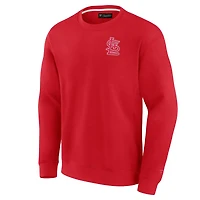 Unisex Fanatics Red St. Louis Cardinals Super Soft Pullover Crew Sweatshirt