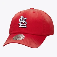 Casquette unisexe Mitchell & Ness rouge St. Louis Cardinals 1904 Soft Wash ajustable