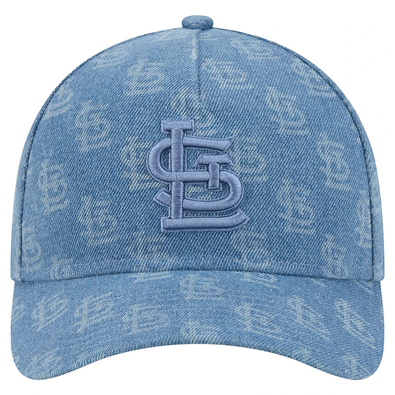 Unisex New Era Denim St. Louis Cardinals A-Frame 9FORTY Adjustable Hat