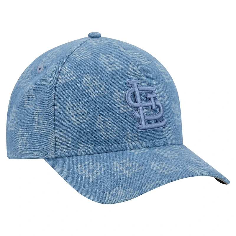 Unisex New Era Denim St. Louis Cardinals A-Frame 9FORTY Adjustable Hat