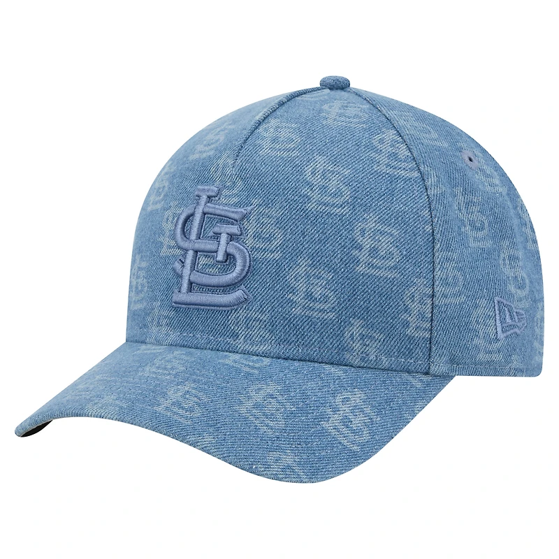 Unisex New Era Denim St. Louis Cardinals A-Frame 9FORTY Adjustable Hat