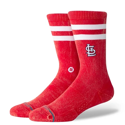 Chaussettes unisexes Stance rouges St. Louis Cardinals Rotation Crew