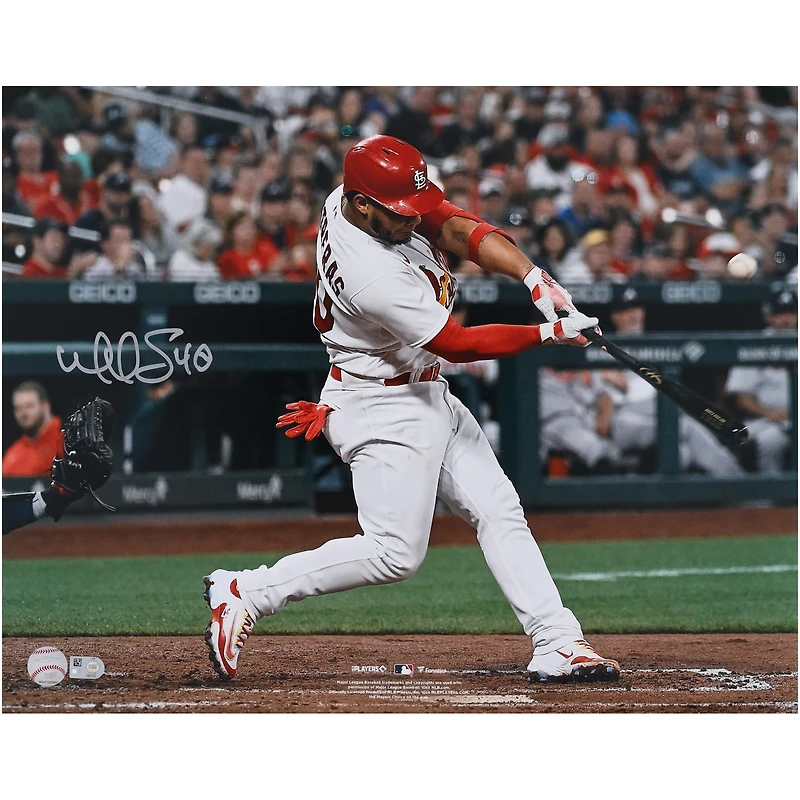Photo de Willson Contreras, joueur des Cardinals de Saint-Louis, autographiée (16" x 20").