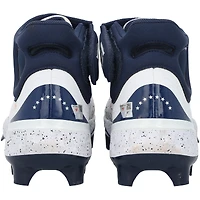 Crampons Nike blancs et bleu marine portés en match par Willson Contreras (St. Louis Cardinals) lors de la saison 2025 de la MLB, avec inscription « Portés en match » - NF70443547-48