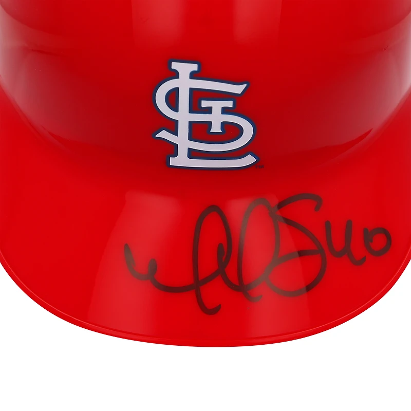 Casque de frappeur miniature autographié par Willson Contreras des Cardinals de Saint-Louis