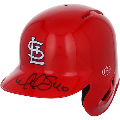 Casque de frappeur miniature autographié par Willson Contreras des Cardinals de Saint-Louis