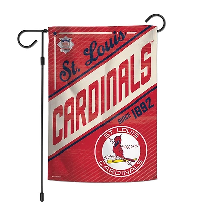 Drapeau de jardin double face WinCraft St. Louis Cardinals, collection Cooperstown, 30,5 x 45,7 cm