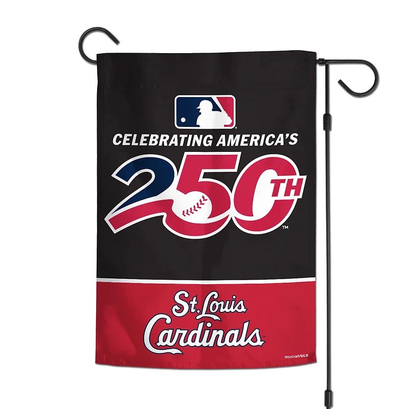WinCraft St. Louis Cardinals 12" x 18" Double-Sided America 250 Garden Flag