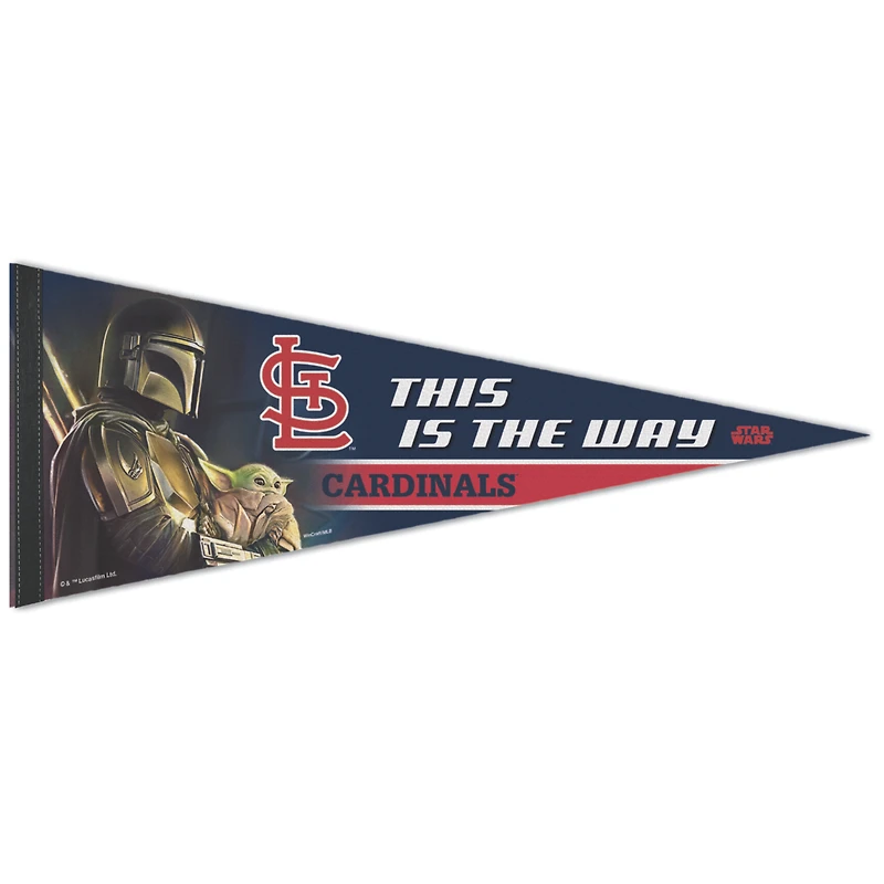 WinCraft St. Louis Cardinals 12" x 30" Premium Quality Star Wars the Mandalorian Pennant