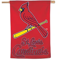 Bannière verticale simple face WinCraft St. Louis Cardinals, logo secondaire 28" x 40".