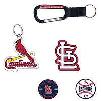 Ensemble de 5 porte-clés et aimants pour réfrigérateur WinCraft St. Louis Cardinals