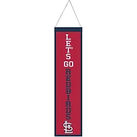 WinCraft St. Louis Cardinals Bannière en laine avec slogan 8" x 32"