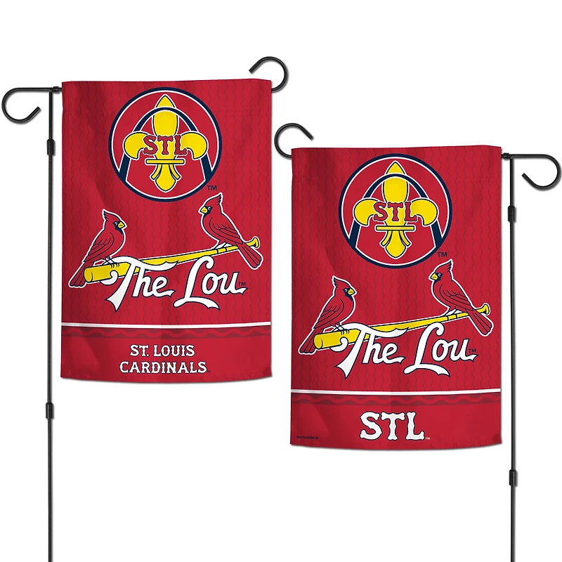 Drapeau de jardin double face WinCraft St. Louis Cardinals City Connect 12" x 18"