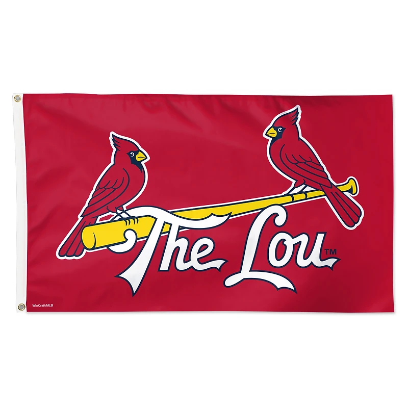 Drapeau de luxe WinCraft St. Louis Cardinals City Connect 3' x 5' à une face