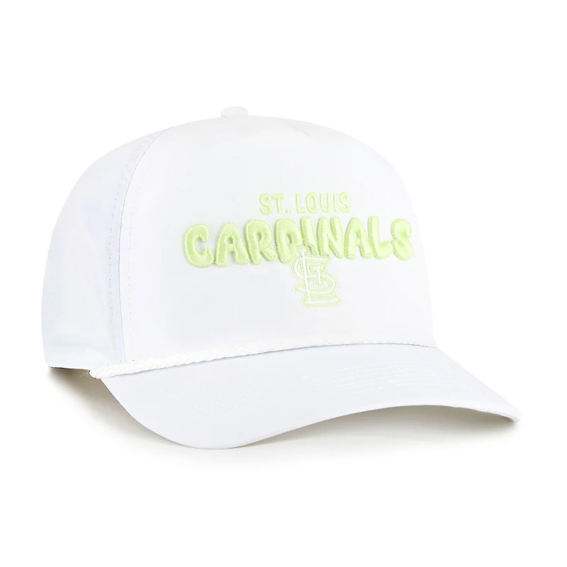Casquette ajustable Bright Side '47 blanche pour femme des Cardinals de St. Louis