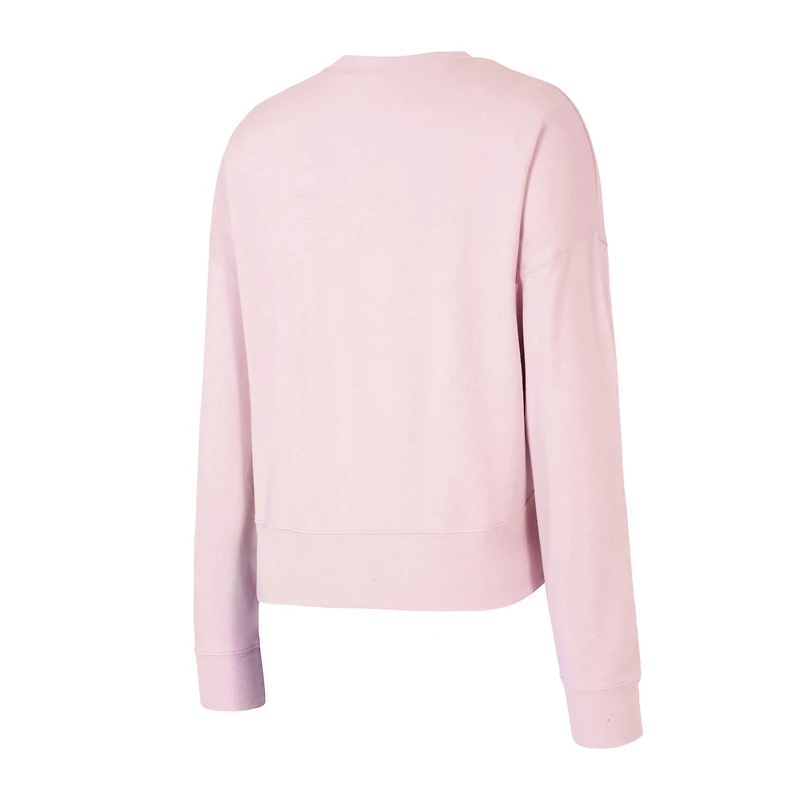 Women's Concepts Sport  Pink St. Louis Cardinals Elevation Tri-Blend Long Sleeve Top & Shorts Set