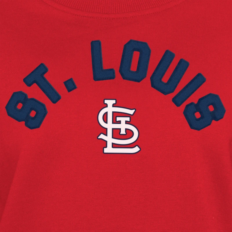 Women's New Era Red St. Louis Cardinals Game Day Color Pullover Sweatshirt