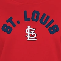 Women's New Era  Red St. Louis Cardinals Game Day Color Pullover Sweatshirt